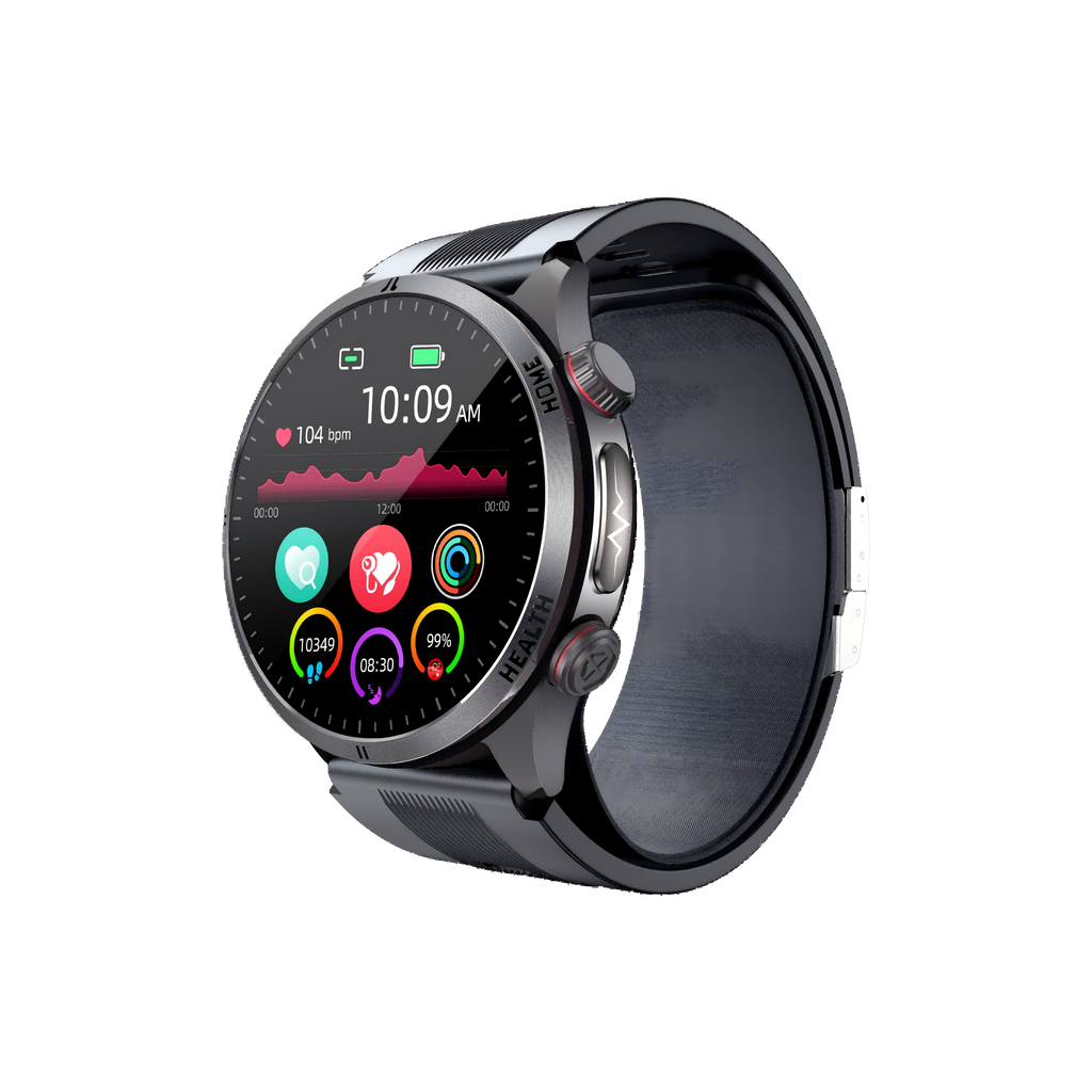 W8 Air Pump BP Watch: ECG, Bluetooth Call & 2-Year Warranty Support