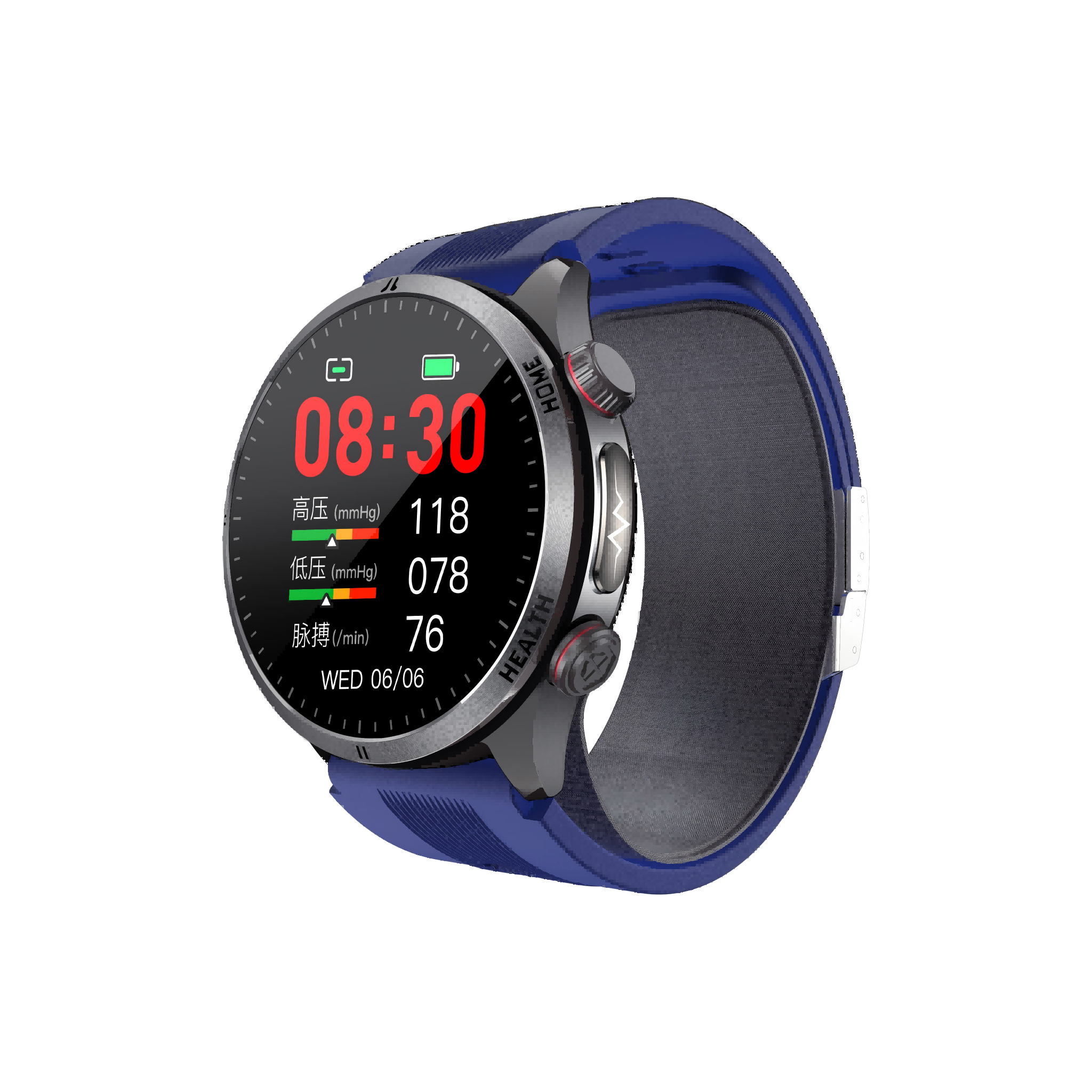 W8 Air Pump BP Watch: ECG, Bluetooth Call & 2-Year Warranty Support