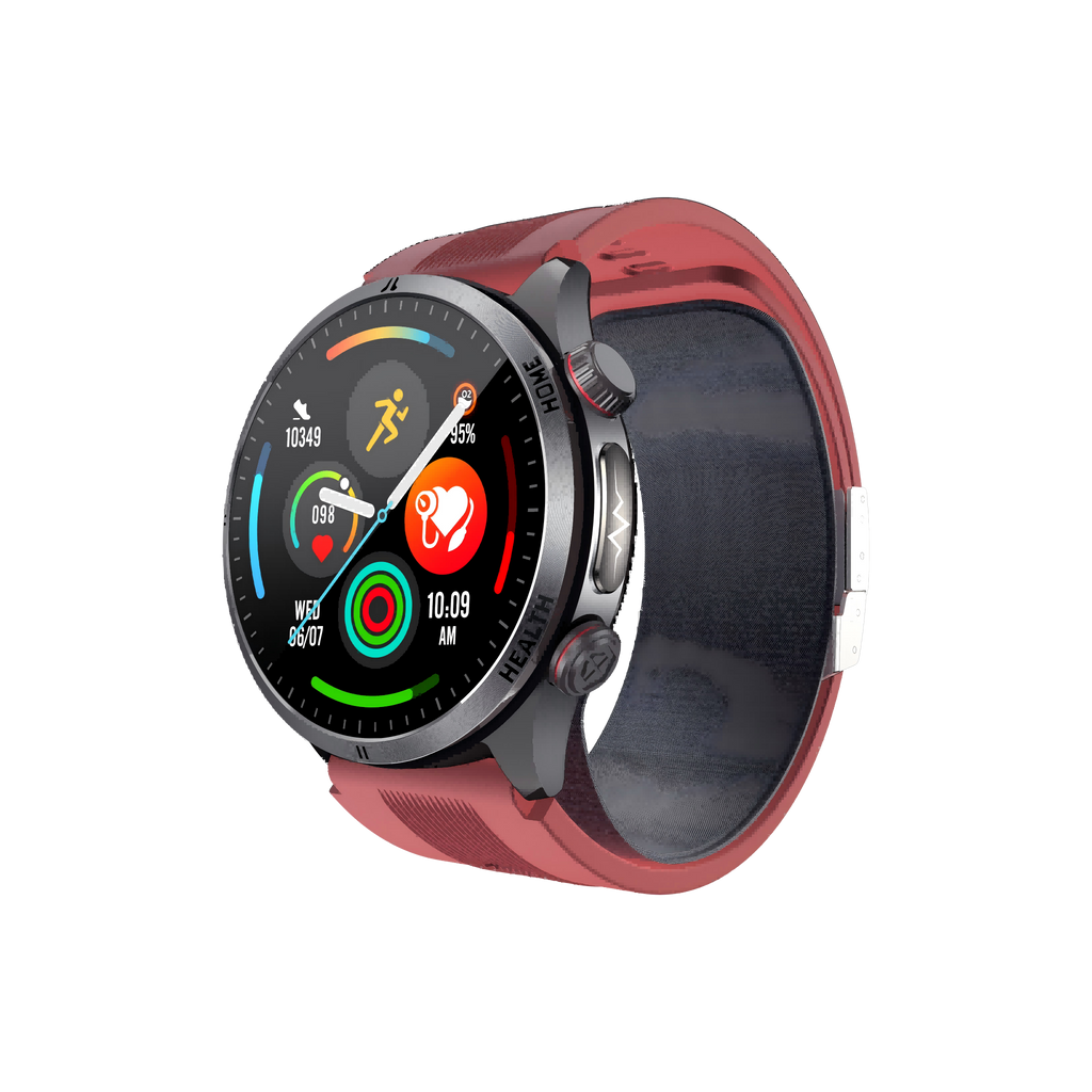 W8 Air Pump BP Watch: ECG, Bluetooth Call & 2-Year Warranty Support