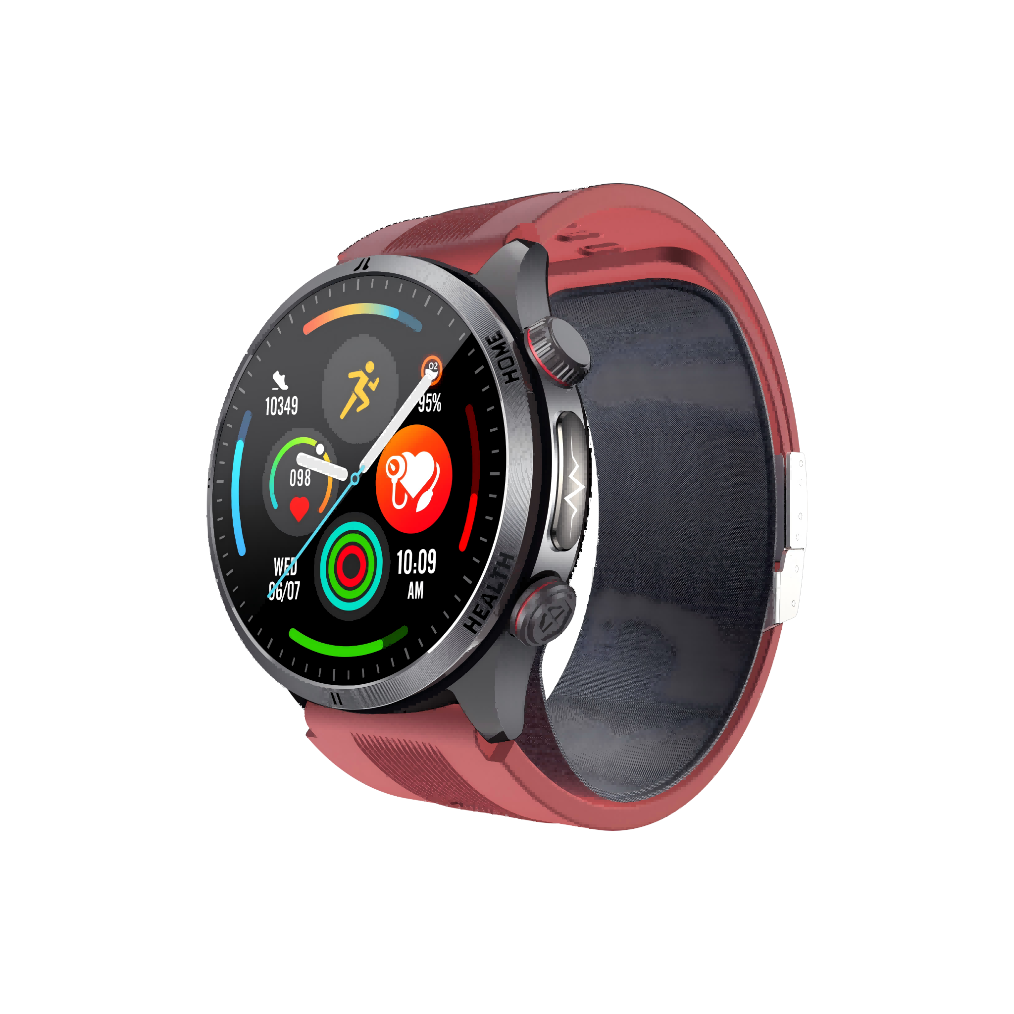 W8 Air Pump BP Watch: ECG, Bluetooth Call & 2-Year Warranty Support