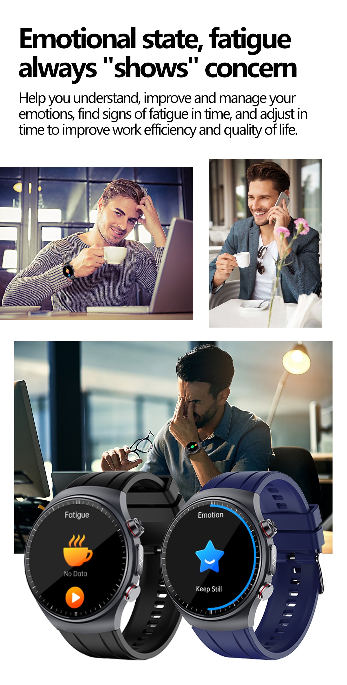 SAYDIAN E8 Smart Watch, ECG Detection, Heart Rate Sleep Temperature Test, Bluetooth Call Fitness Watch — product detail 23