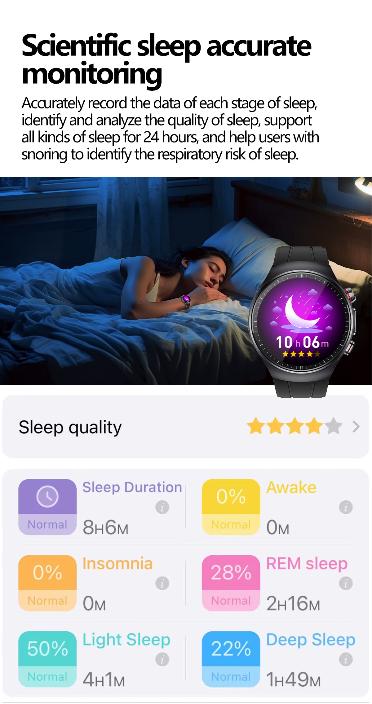 SAYDIAN E8 Smart Watch, ECG Detection, Heart Rate Sleep Temperature Test, Bluetooth Call Fitness Watch — product detail 10