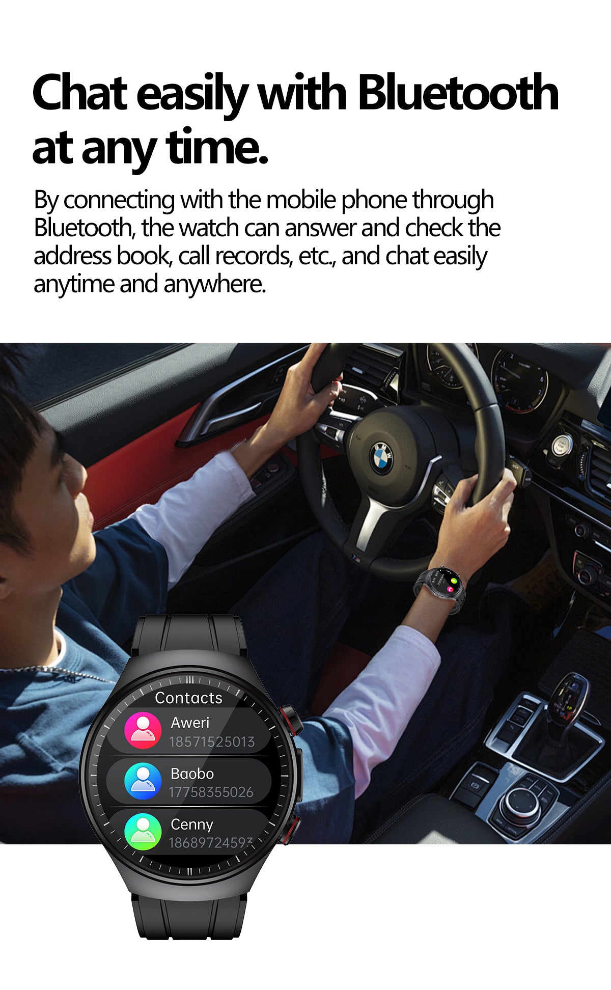 SAYDIAN E8 Smart Watch, ECG Detection, Heart Rate Sleep Temperature Test, Bluetooth Call Fitness Watch — product detail 12