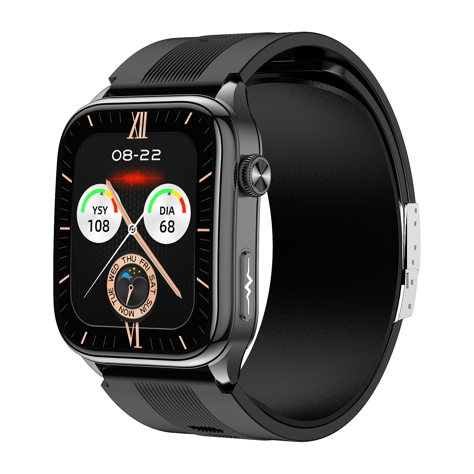 W7 Pro ECG Smart Watch | Air Pump BP, Bluetooth Call & 100+ Sport Modes