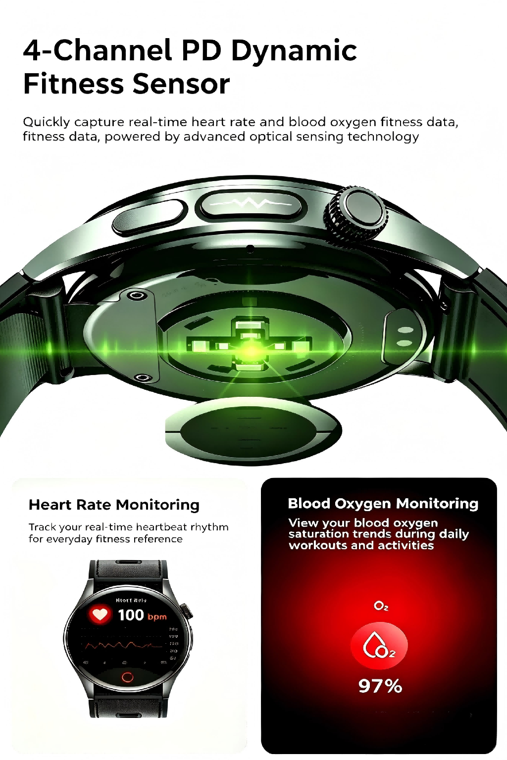W9 Smartwatch - Air Pump BP, ECG, Bluetooth Call & 100+ Sports Modes