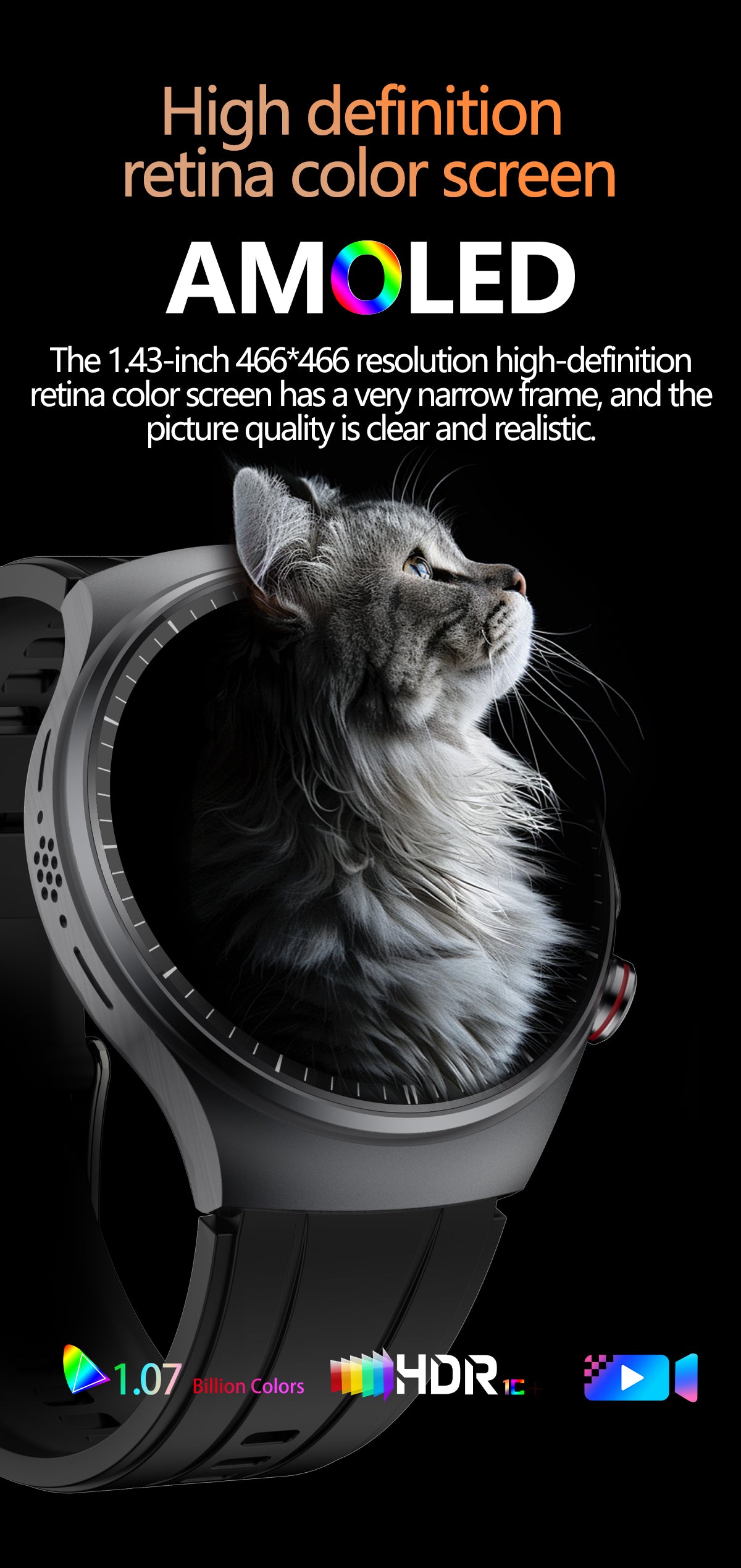 SAYDIAN E8 Smart Watch, ECG Detection, Heart Rate Sleep Temperature Test, Bluetooth Call Fitness Watch — product detail 18