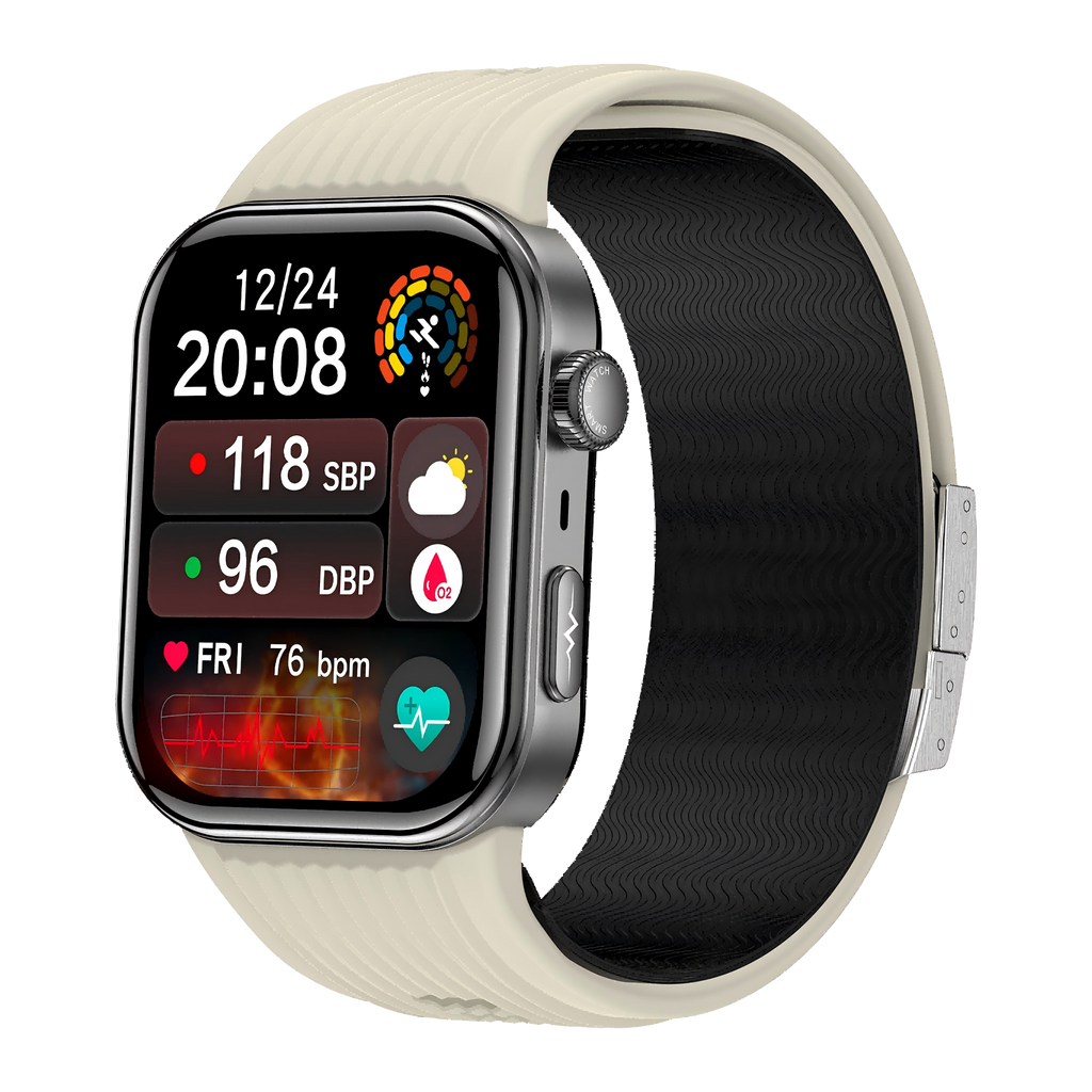 W8S Precision Health Watch: Blood Oxygen & BP Tracker with AMOLED