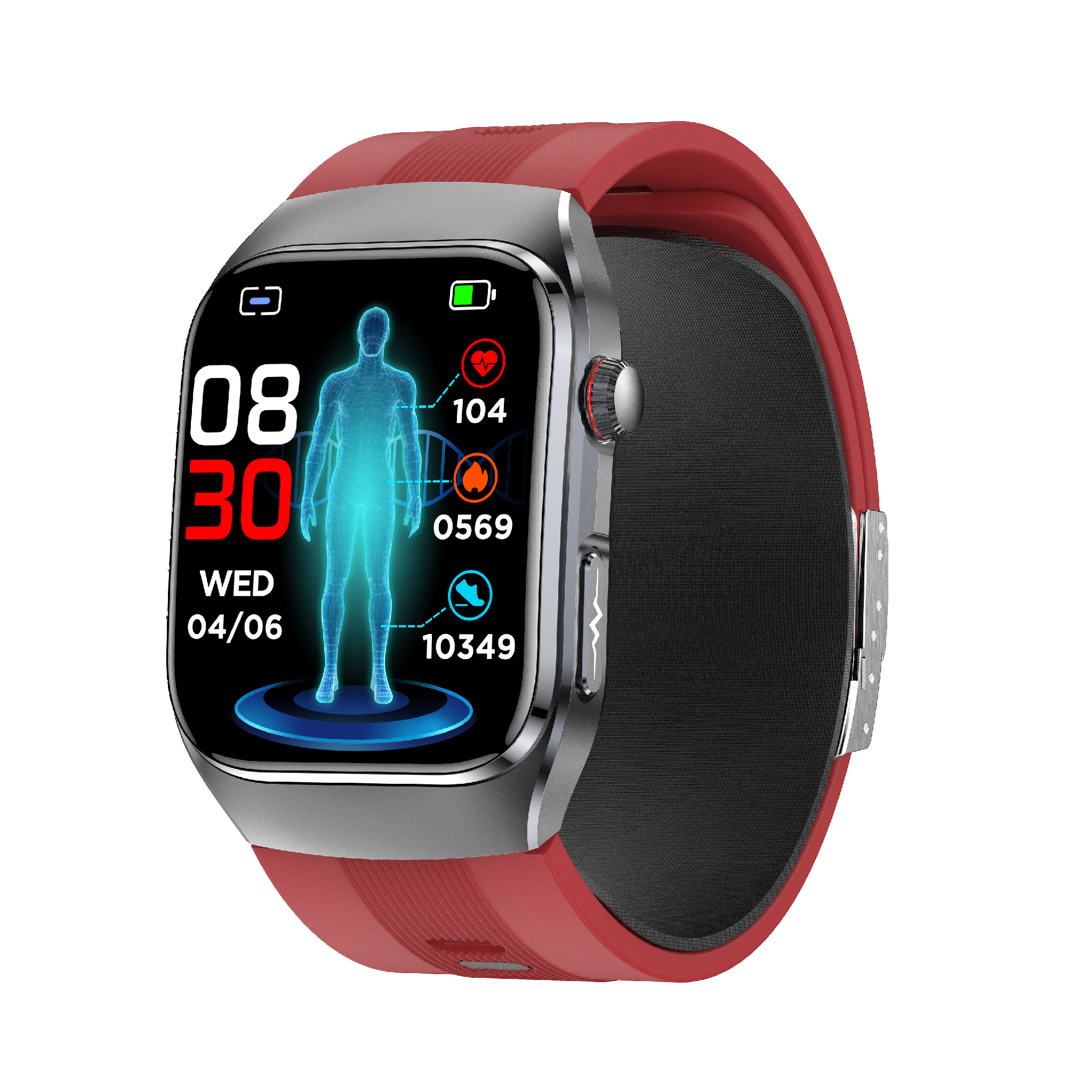 W9S Smart Watch: Air Pump Health Monitor, AMOLED Bluetooth Call