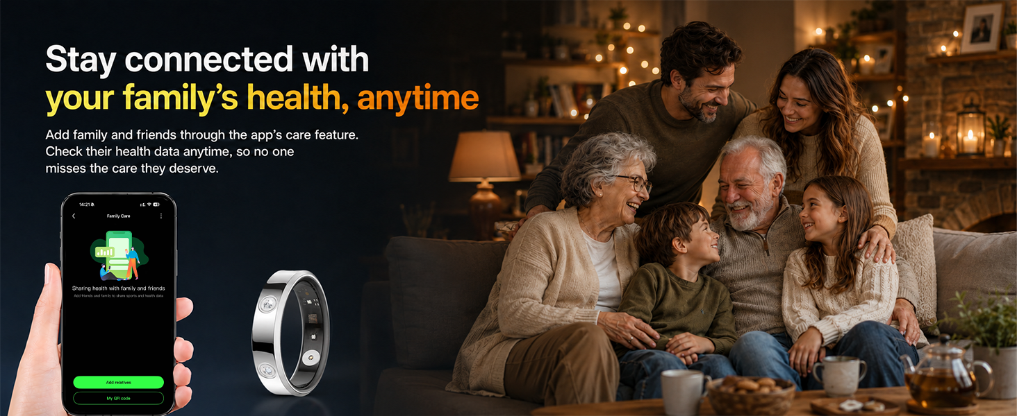 SAYDIAN Smart Ring R7 – Intelligenter Gesundheits- & Schlaftracker mit Herzfrequenz, SpO₂ und Aktivitätsanalyse