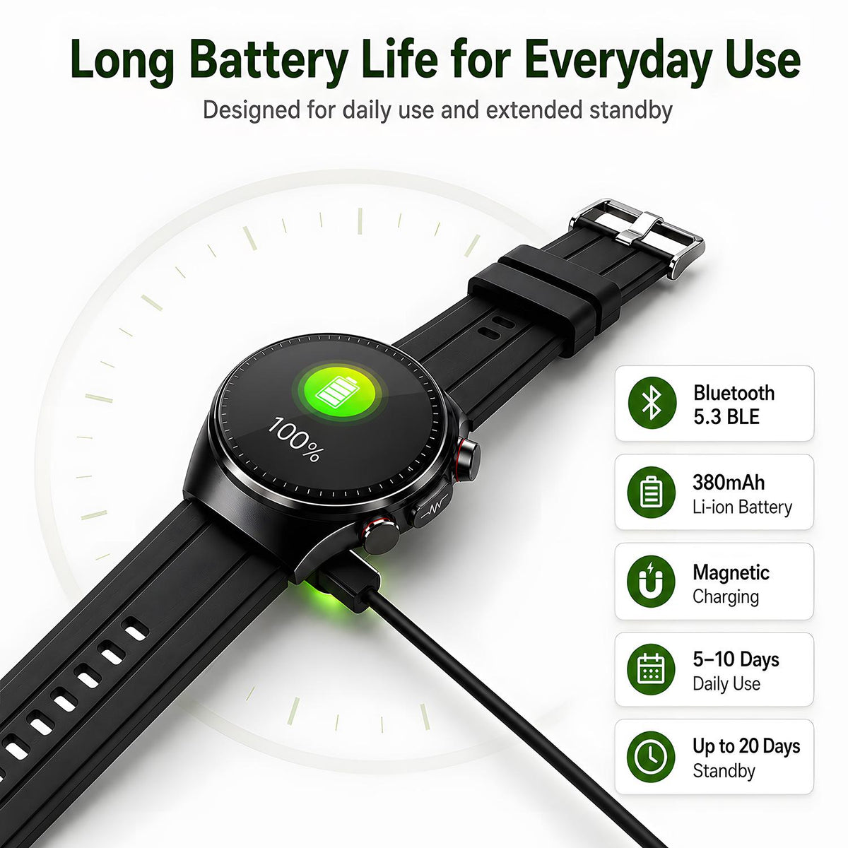 Smart Watch with ECG, Blood Glucose & Blood Pressure Monitor, Bluetooth Calling Fitness Tracker with 1.43" AMOLED Screen, 100+ Sports Modes, IP68 Waterproof, Heart Rate Tracker for Men Women, Compatible with iPhone & Android