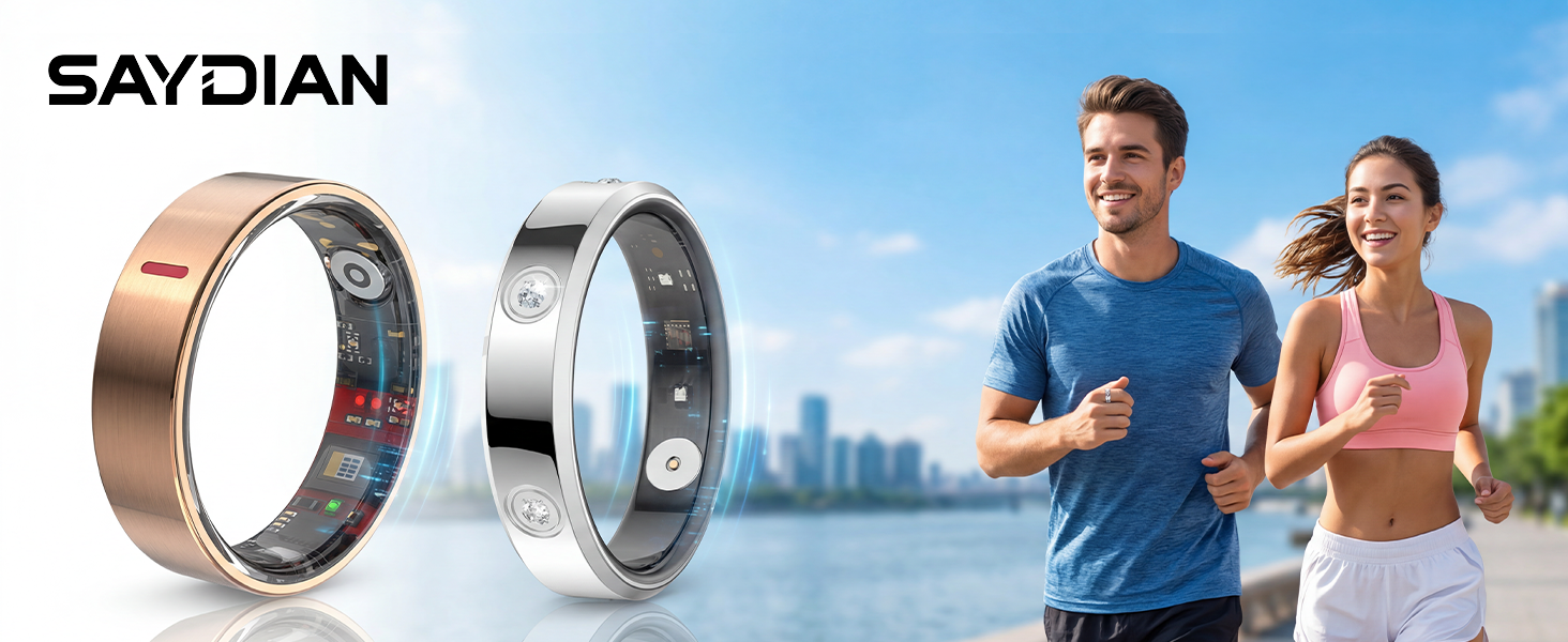 SAYDIAN Smart Ring R7 – Intelligenter Gesundheits- & Schlaftracker mit Herzfrequenz, SpO₂ und Aktivitätsanalyse