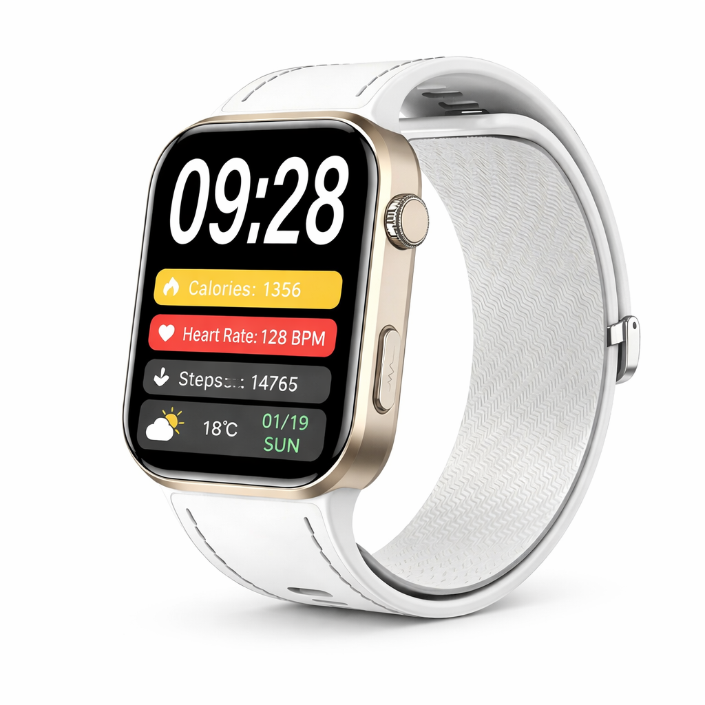 W8 Ultra Smartwatch - ECG, Blood Pressure, Heart Rate & Sleep Tracker