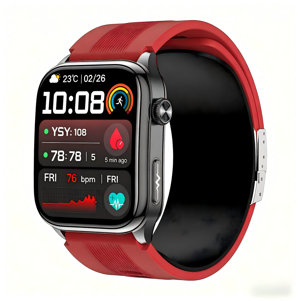 W7 Pro ECG Smart Watch | Air Pump BP, Bluetooth Call & 100+ Sport Modes