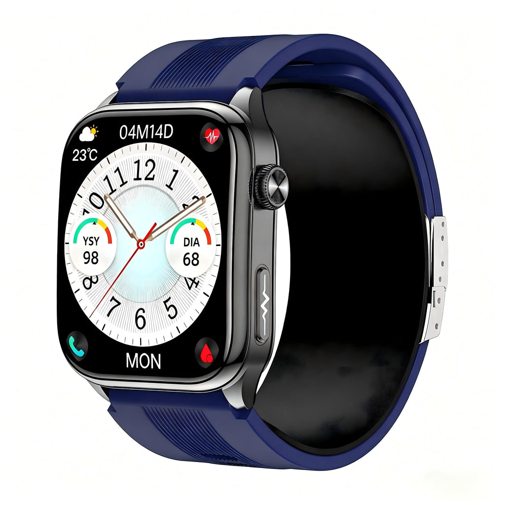 W7 Pro ECG Smart Watch | Air Pump BP, Bluetooth Call & 100+ Sport Modes