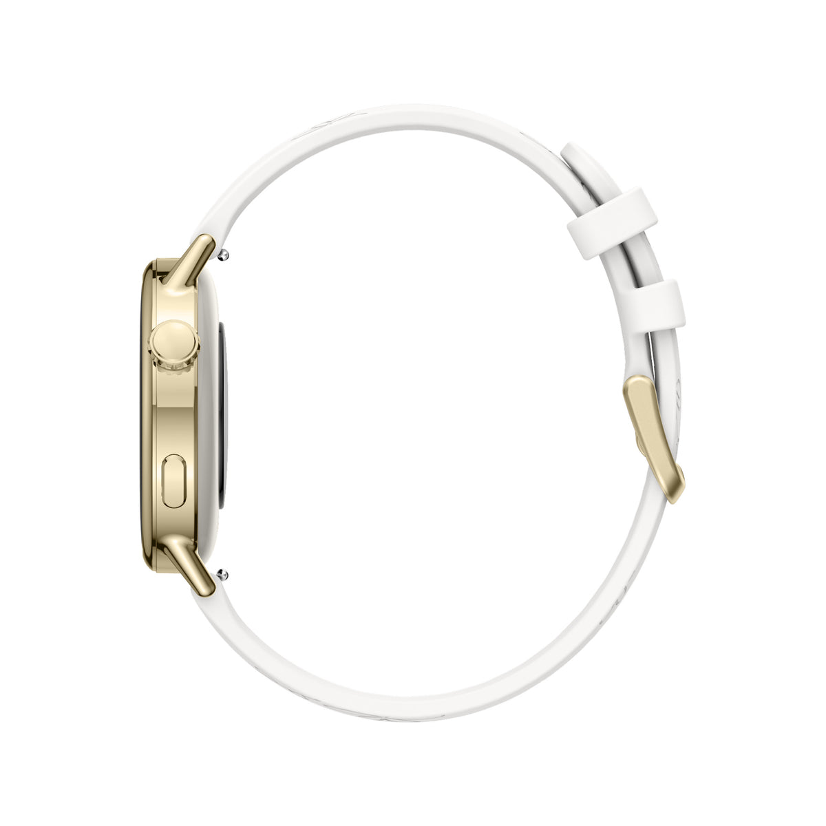 SAYDIAN Women's AMOLED Smart Watch with Bluetooth Calling – White/Gold
