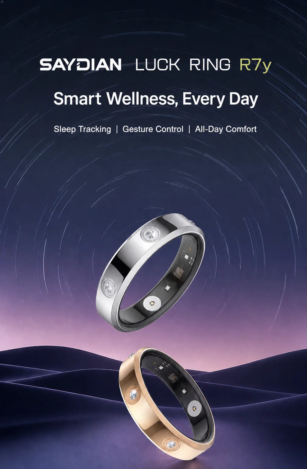 SAYDIAN R7Y Slim Smart Ring