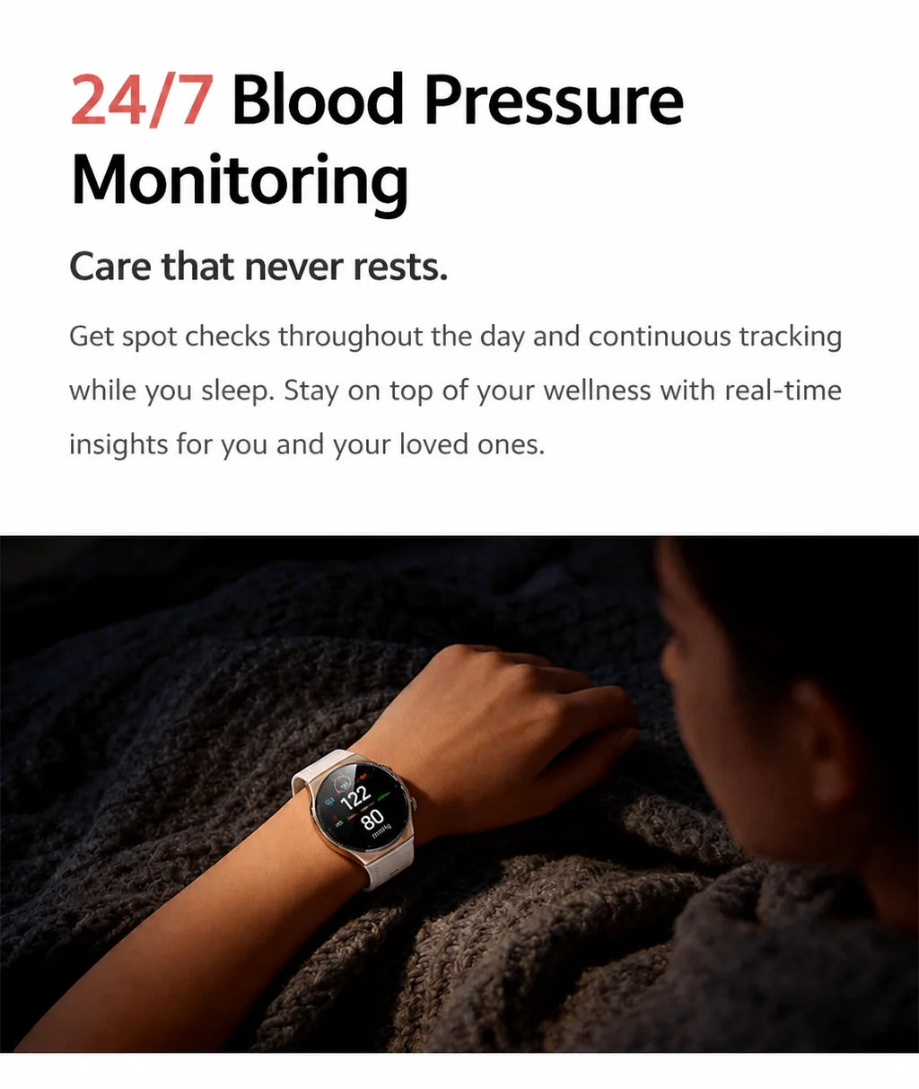 SAYDIAN W8Ultra-R Smart Blood Pressure Watch | Outdoor Health Wearable, Heart Rate Sleep Temperature Detection