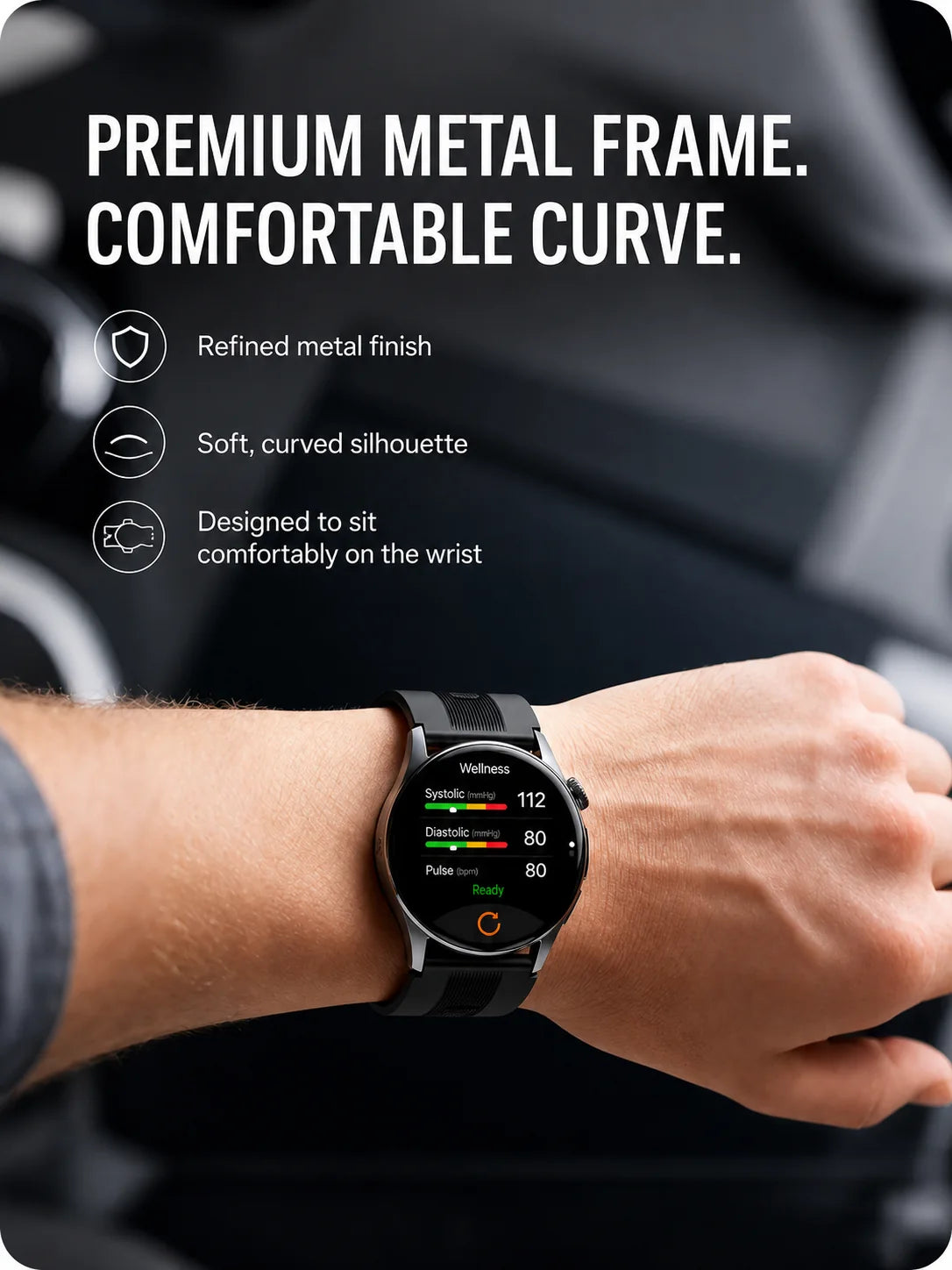 SAYDIAN W9 Blood Pressure Smartwatch
