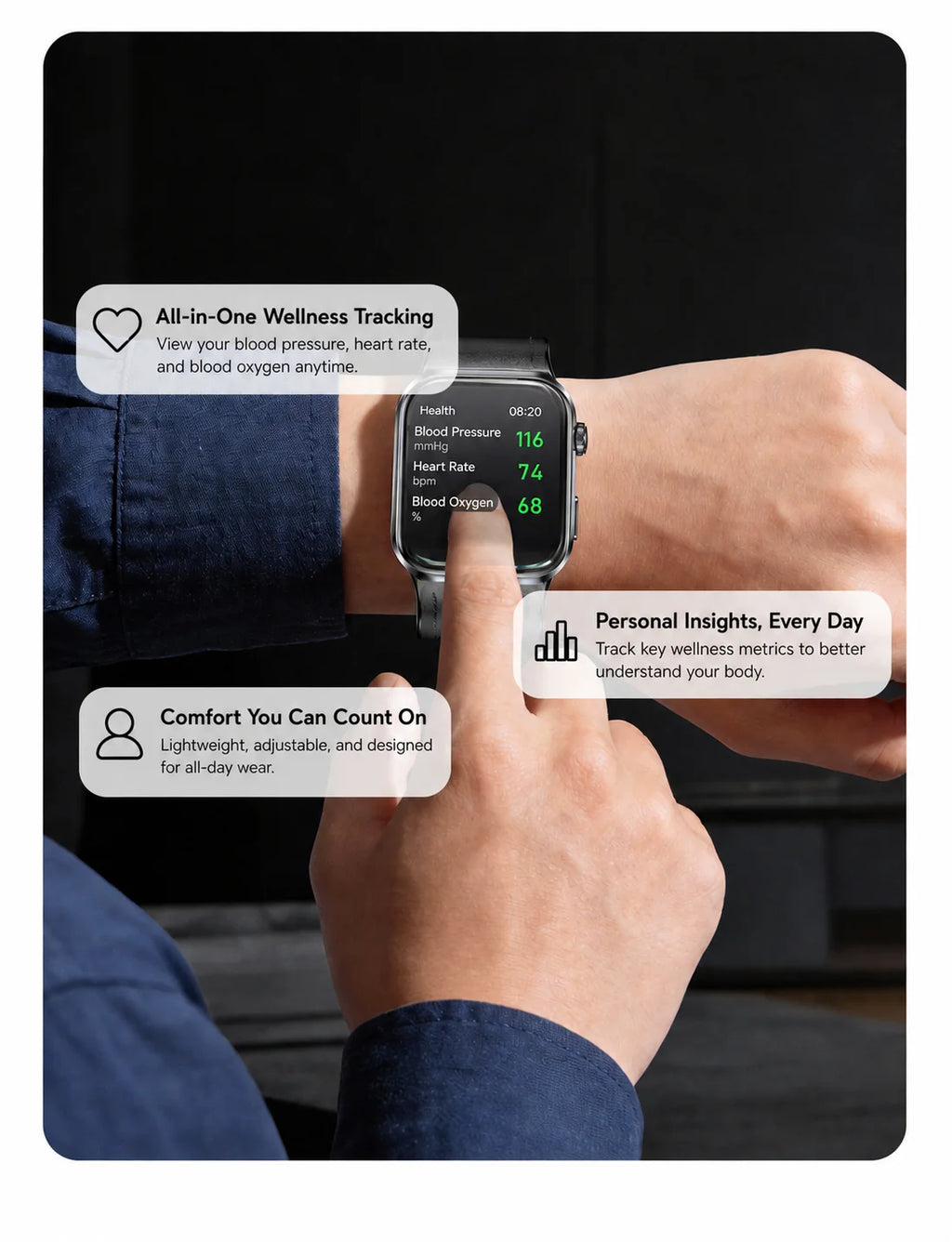 SAYDIAN W8 Ultra AMOLED Smartwatch