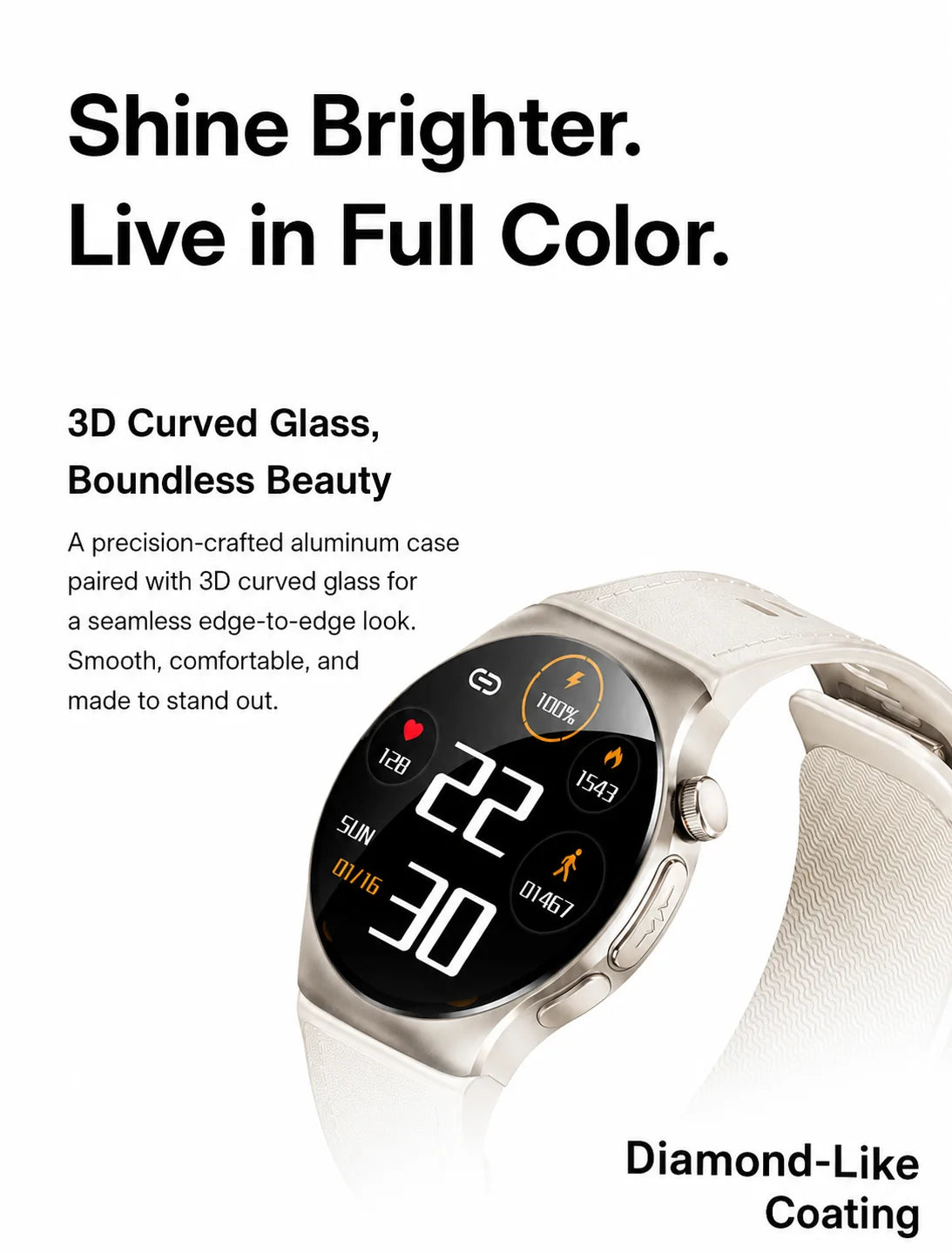 SAYDIAN W8Ultra-R Smart Blood Pressure Watch | Outdoor Health Wearable, Heart Rate Sleep Temperature Detection