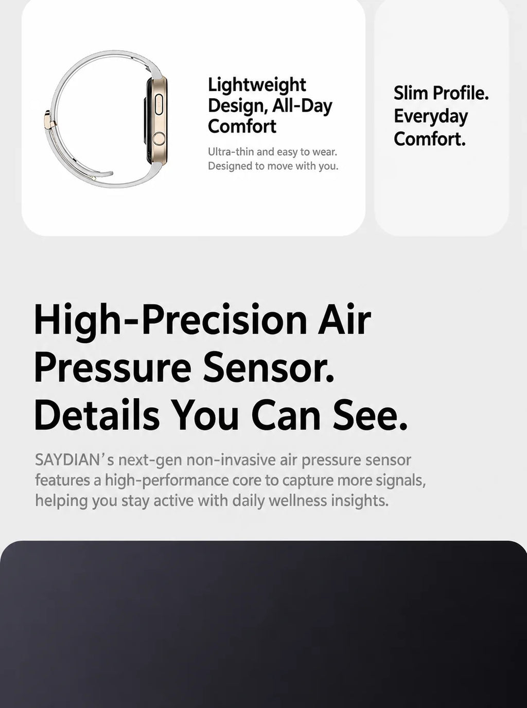 SAYDIAN W8 Ultra AMOLED Smartwatch