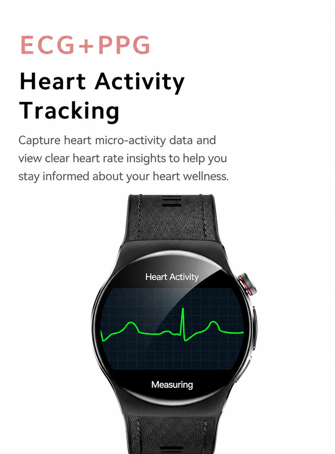 SAYDIAN W8Ultra-R Smart Blood Pressure Watch | Outdoor Health Wearable, Heart Rate Sleep Temperature Detection