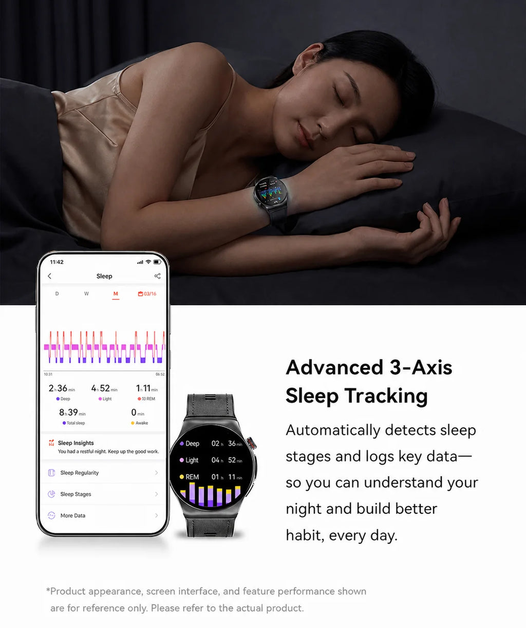 SAYDIAN W8Ultra-R Smart Blood Pressure Watch | Outdoor Health Wearable, Heart Rate Sleep Temperature Detection