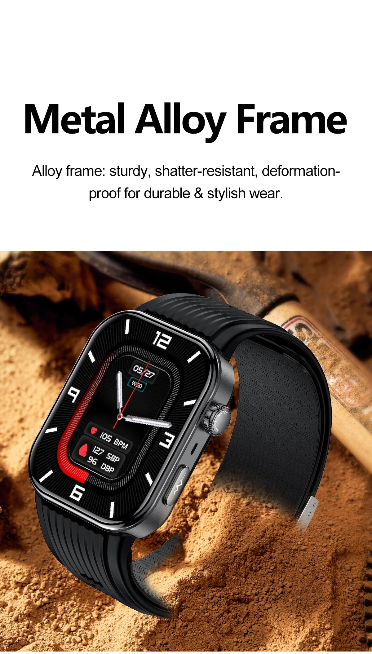 SAYDIAN W8S Airbag Blood Pressure Smartwatch
