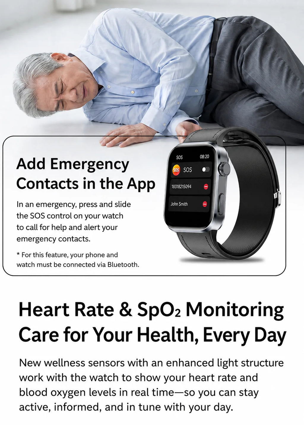SAYDIAN W8 Ultra AMOLED Smartwatch