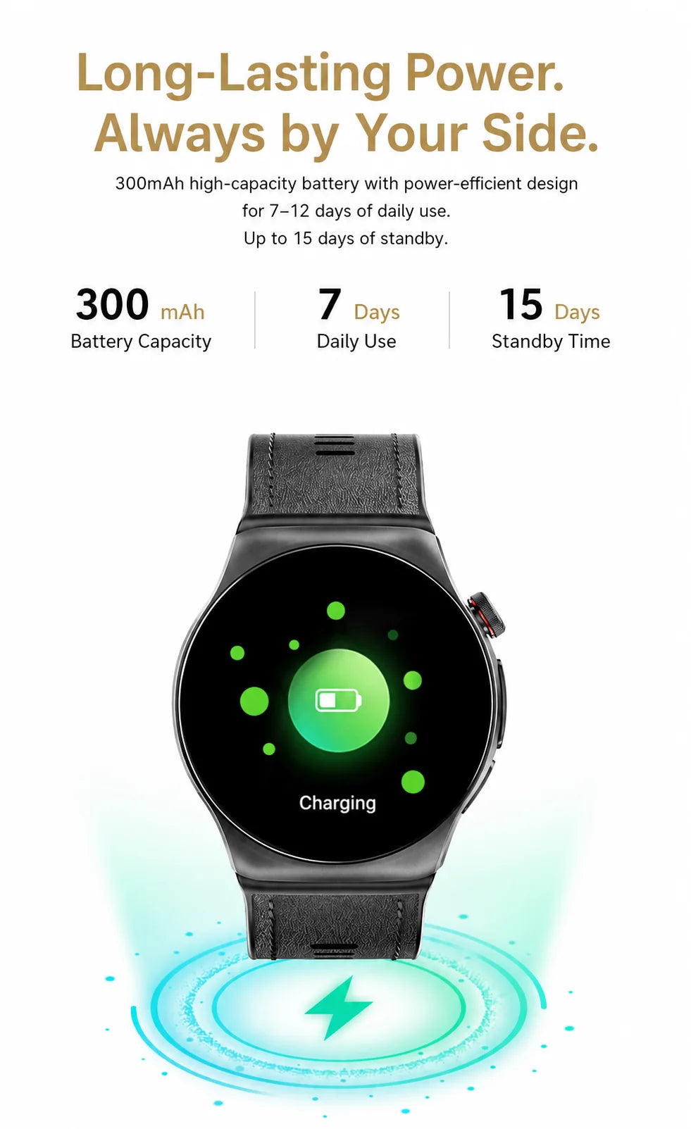 SAYDIAN W8Ultra-R Smart Blood Pressure Watch | Outdoor Health Wearable, Heart Rate Sleep Temperature Detection