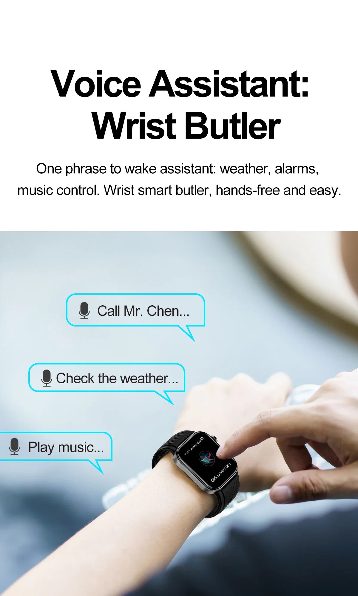 SAYDIAN W8S Airbag Blood Pressure Smartwatch
