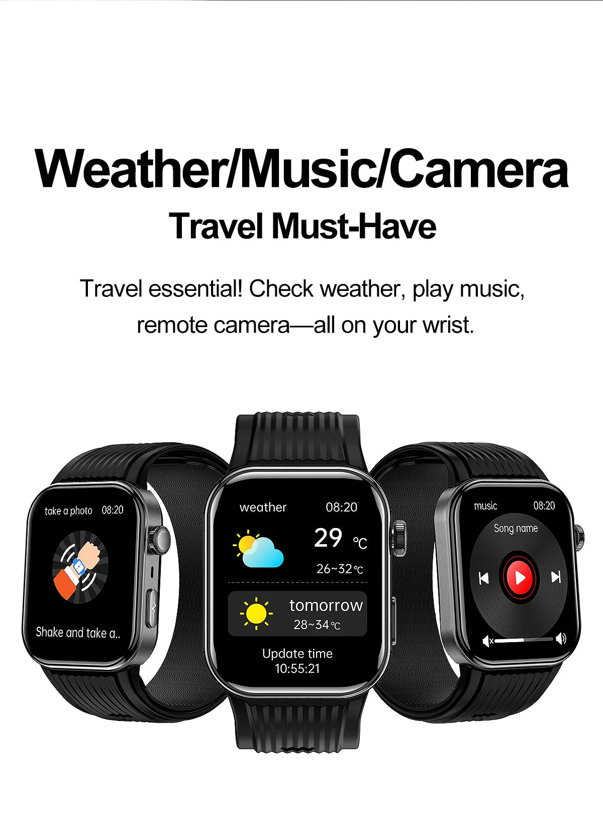 SAYDIAN W8S Airbag Blood Pressure Smartwatch