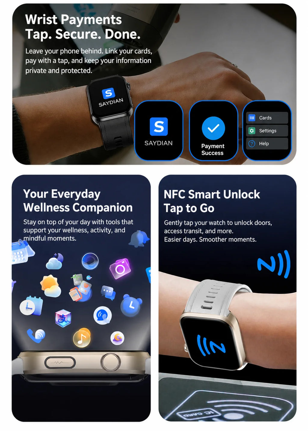 SAYDIAN W8 Ultra AMOLED Smartwatch