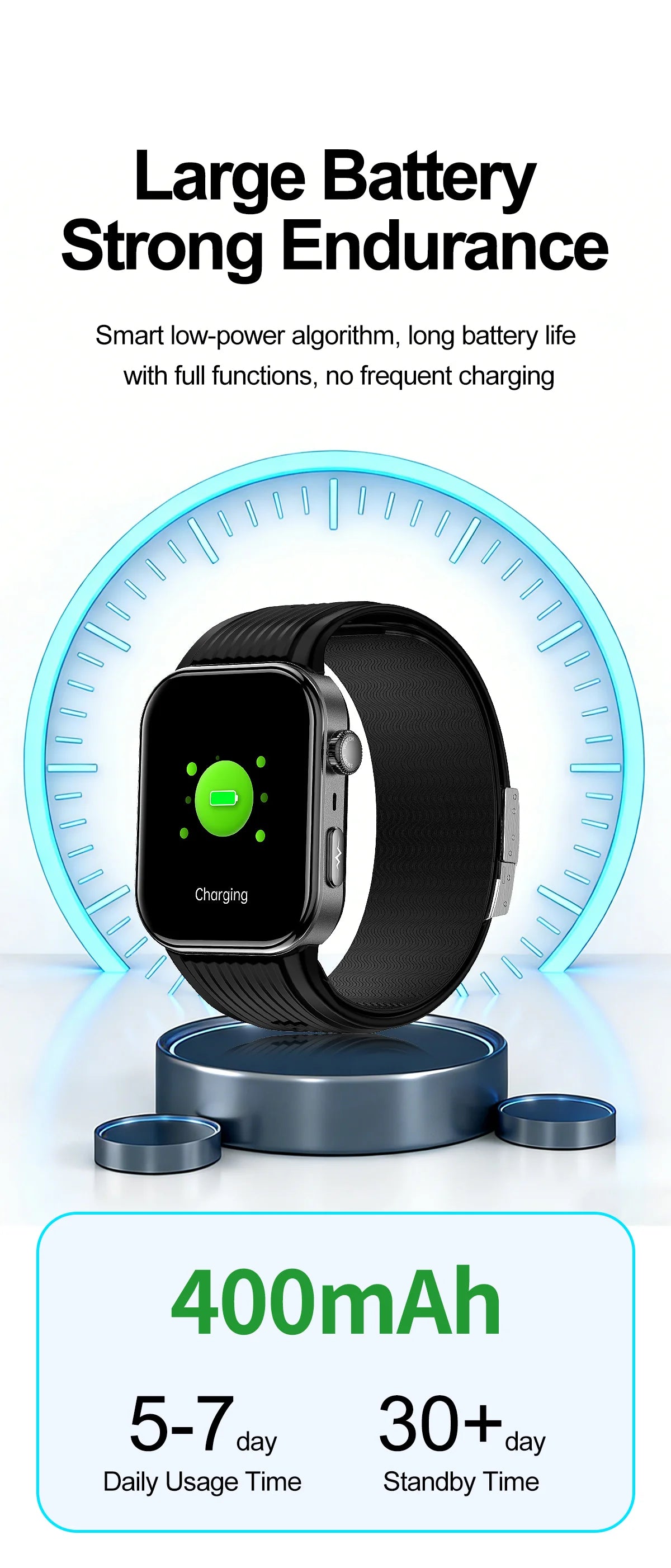SAYDIAN W8S Airbag Blood Pressure Smartwatch