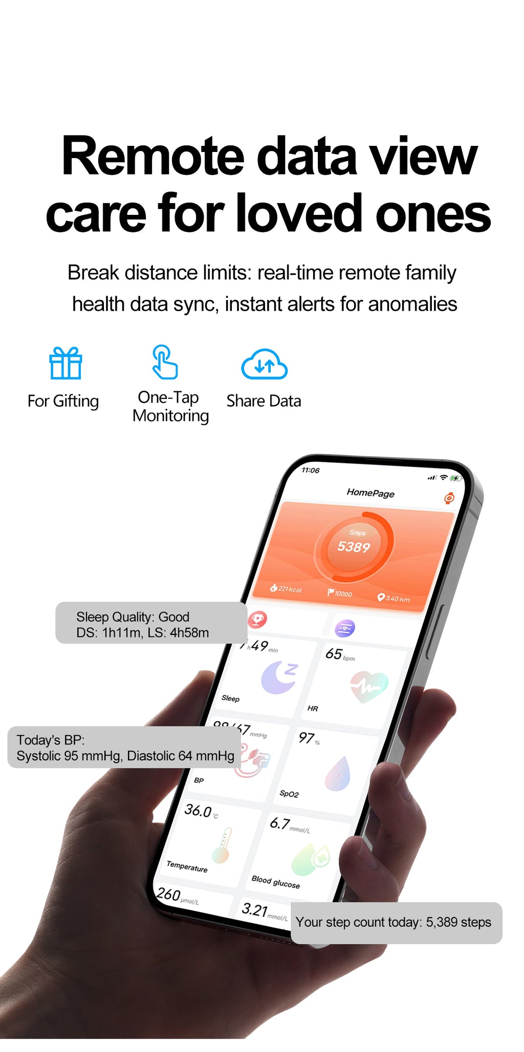 SAYDIAN W8S Airbag Blood Pressure Smartwatch