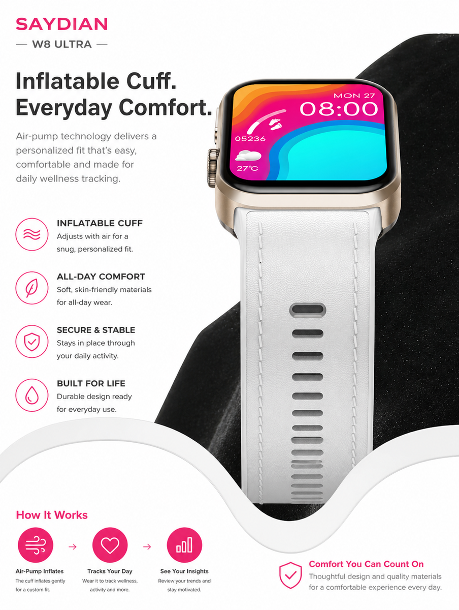 SAYDIAN W8 Ultra AMOLED Smartwatch
